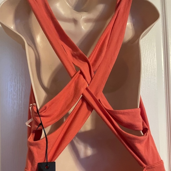 NWT Christine V Coral Maxi Dress Sz XL - Picture 3 of 7